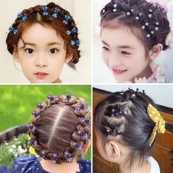 Songqee 65pcs Mini Claw Hair Clips Mix Colored Kids Hair Accessories for Girls Women Flower Hair Clips for Thin Hair Small Hair Claw Clips Metal Clamps Mini Hair Bangs Hair Pins - Image 4