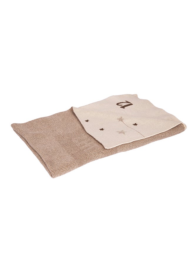 Alina Blanket 100% Cotton Knitted (Milestone Stone) - Image 2