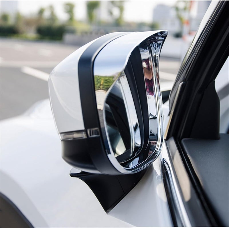 DEMULAX ABS Chrome Car Side Mirror Rain Visor for Mazda CX-5 - Image 4