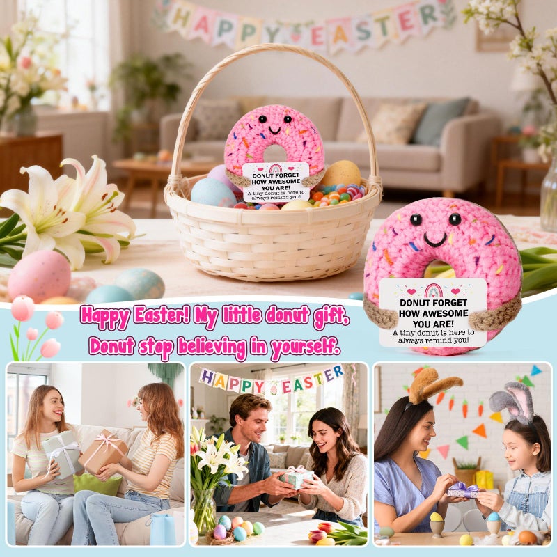 MBL Inspirational Easter Basket Stuffers - Easter Essentials for Kids Teens Employee Appreciation Gifts for Coworker Team, Emotional Motivational Crochet Donut Graduation for College Students Friends - Image 5