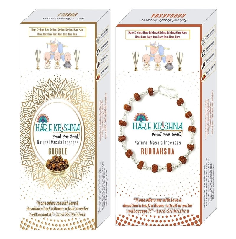 Vringra Rudraksh Agarbatti for Pooja Guggle Agarbatti Dhoop Stick Agarbatti Agarbatti Stick for Pooja Combo Pack - Image 1