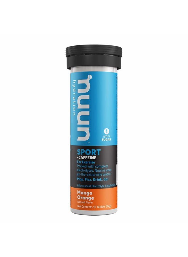 Nuun Sport + Caffeine: Mango Orange Electrolyte Tablets (3 Tubes of 10 Tabs) 33 - Image 2