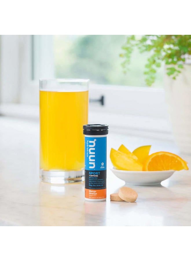 Nuun Sport + Caffeine: Mango Orange Electrolyte Tablets (3 Tubes of 10 Tabs) 33 - Image 4