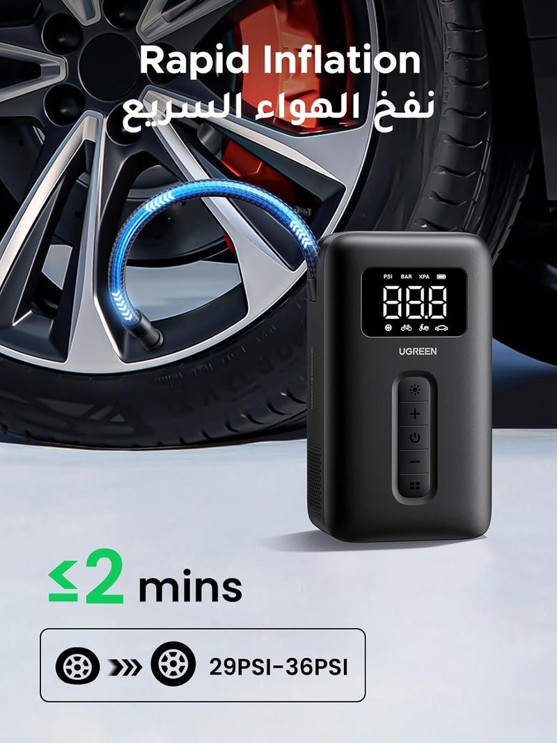 UGREEN Portable Air Compressor with LED Light - Image 2