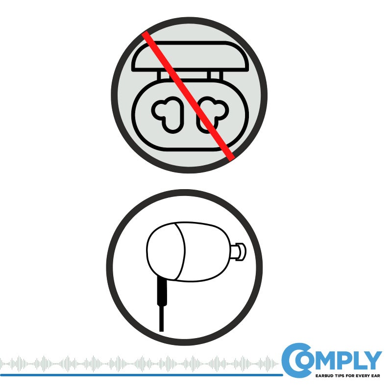 Comply 500 Core Series | Memory Foam Replacement IEM Ear Tips for KZ, Moondrop, FiiO Sennheiser & More | Superior Noise Isolation, Ultimate Comfort, Secure Fit | Black, Small (3 Pairs) - Image 5