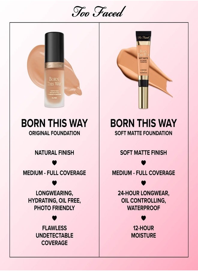 Too FacedCosmetics - TOO FACED Born This Way Soft Matte Foundation Chai - Deep With Golden Undertones 30ml - Image 1