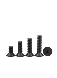 Y&D Cap Screws 50pcs Socket Screw Set M2 M2.5 M3 M4 M5 M6 M8 Flat Head Countersunk Black Grade Alloy Steel Hex Fastener (Size: 20mm, Type: M6)  - Image 1