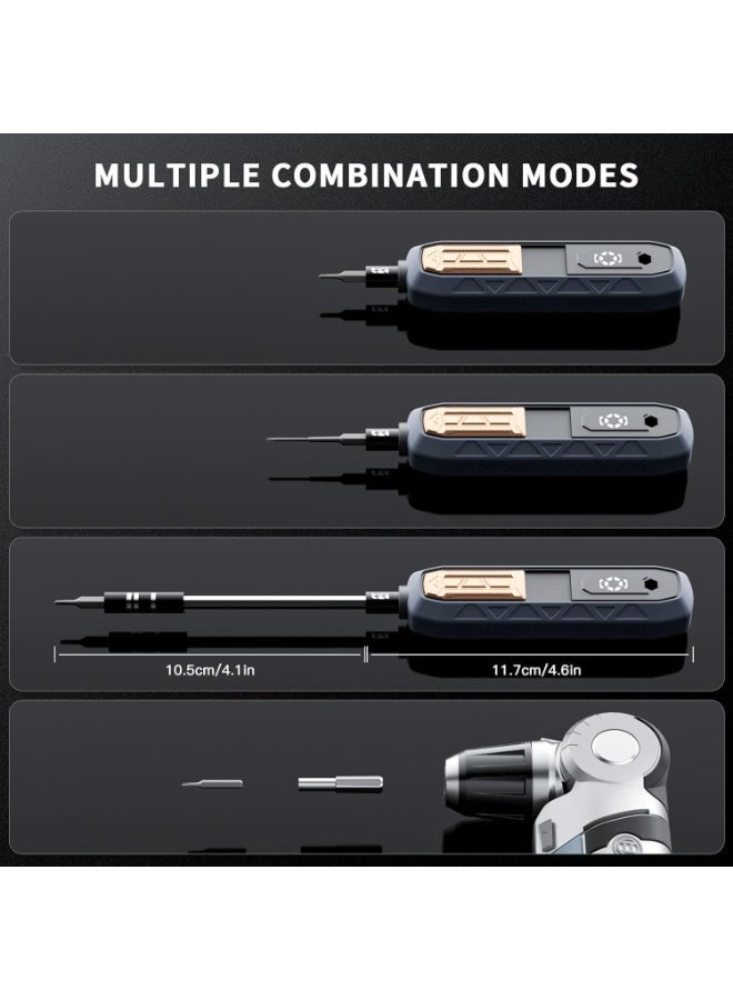 م.ا & ف'س طقم مفكات شامل (180 في 1): مجموعة مفكات دقيقة مغناطيسية متعددة الاستخدامات بتصميم قابل للطي، مثالية لإصلاح أجهزة آيفون وماك بوك وأجهزة الكمبيوتر المحمولة. - Image 2