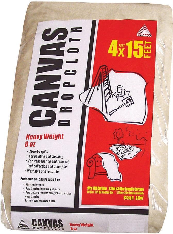 Trimaco SuperTuff 4 ft W x 15 ft L Canvas Runner 1 pk - Image 3