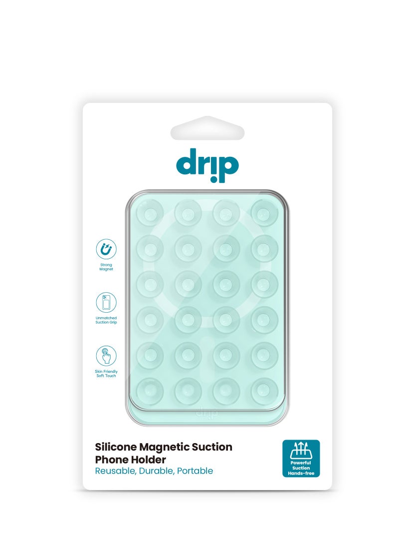 DRIP Magnetic silicone adhesive stand for mobile- Green - Image 4