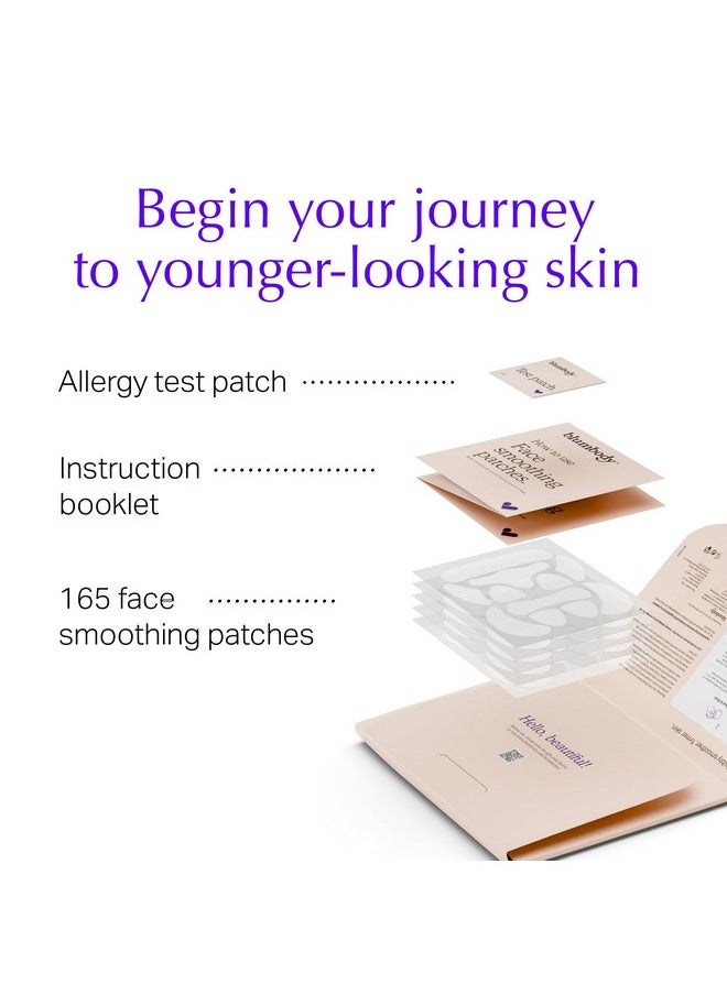 BLUMBODY Face & Forehead Wrinkle Patches - Anti Wrinkle Facial Patches to Smooth Eye, Mouth, Forehead Wrinkles - Non-Silicone Face Tape for Fine Wrinkles between Eyes & Face - Patches (30 day supply)