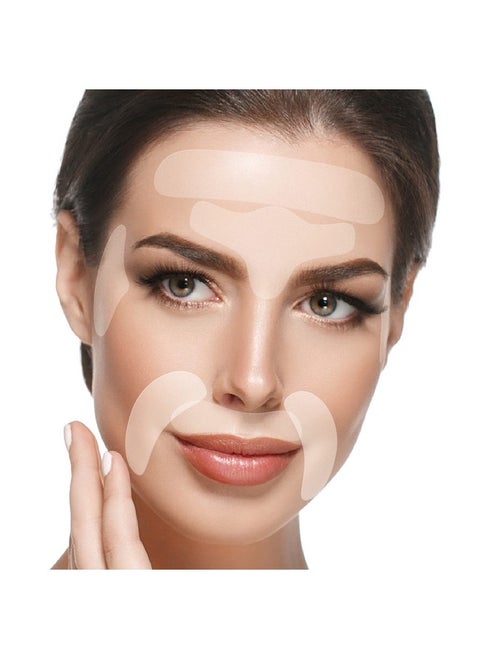 BLUMBODY Face & Forehead Wrinkle Patches - Anti Wrinkle Facial Patches to Smooth Eye, Mouth, Forehead Wrinkles - Non-Silicone Face Tape for Fine Wrinkles between Eyes & Face - Patches (30 day supply)