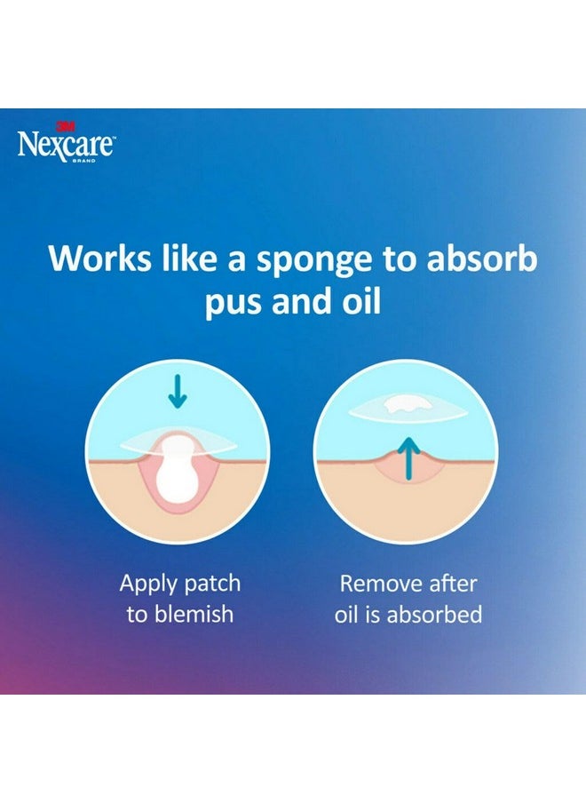 Nexcare Nexcare Thin and Transparent Acne Patch, Skin Cover Absorbs Pus and Oil from Clogged Pores, Made with hydrocolloid, tab Allows for Easy Removal from Liner - 117 Pimple Patches  - Image 5