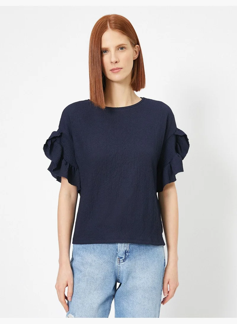 KOTON Frill Detailed T-Shirt