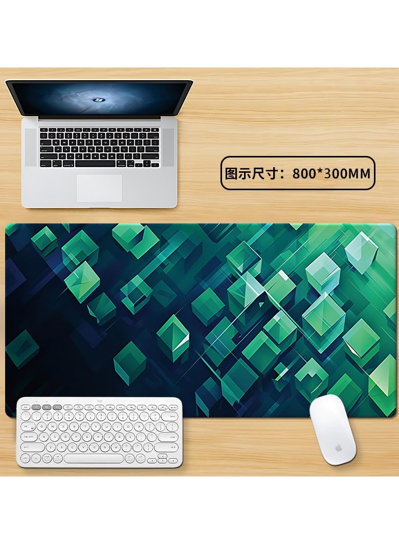 ماوس باد بنمط هندسي بسيط | للألعاب أو المكتب | حجم كبير جداً ومقاوم للبقع | سجادة مكتب بخطوط هندسية - Image 1