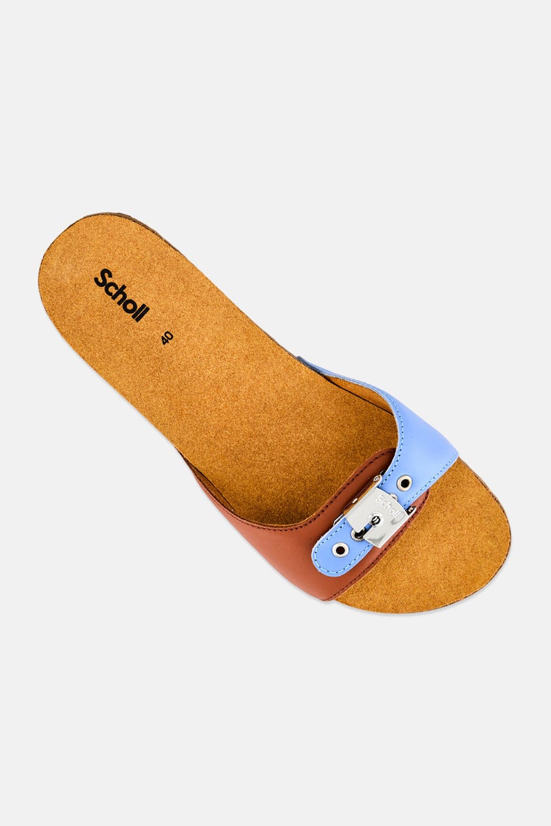 Scholl Women Pescura Flat Cork Slip On Sandals, Multicolor - Image 4