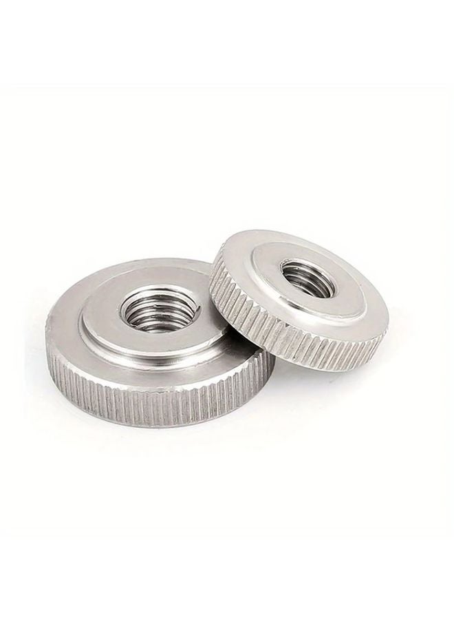 6pcs M6 Stainless Steel Knurled Hand Nuts GB807 Flat Head Thin Metal Nuts Industrial - Image 5