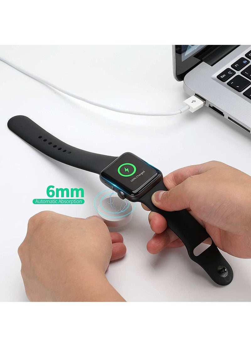 DUSALA Fast Magnetic Wireless Charger Portable Cable Compatible with Apple Watch Series 6/SE/54/3/2/1 38/4/42/44mm 3.3Ft - Image 2