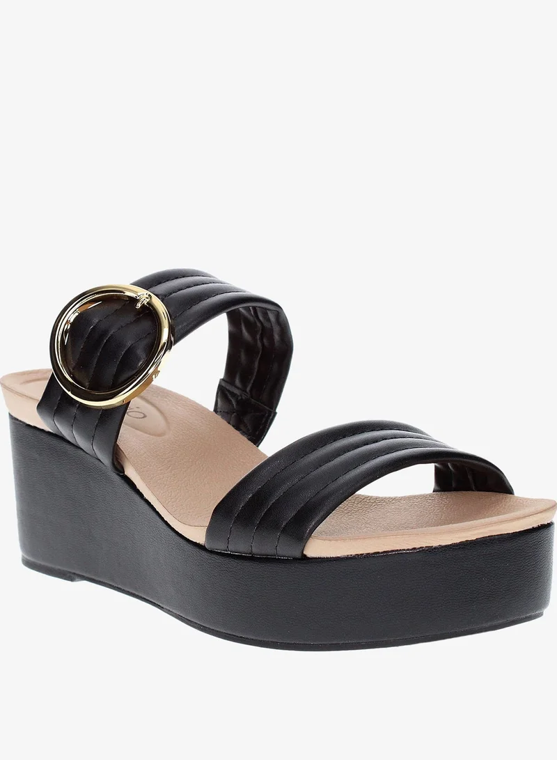 Beira Rio Black Wedge Sandals for Women – Stylish Wedge Heel Sandals for Girls & Daily Wear for Women | Best Price UAE
