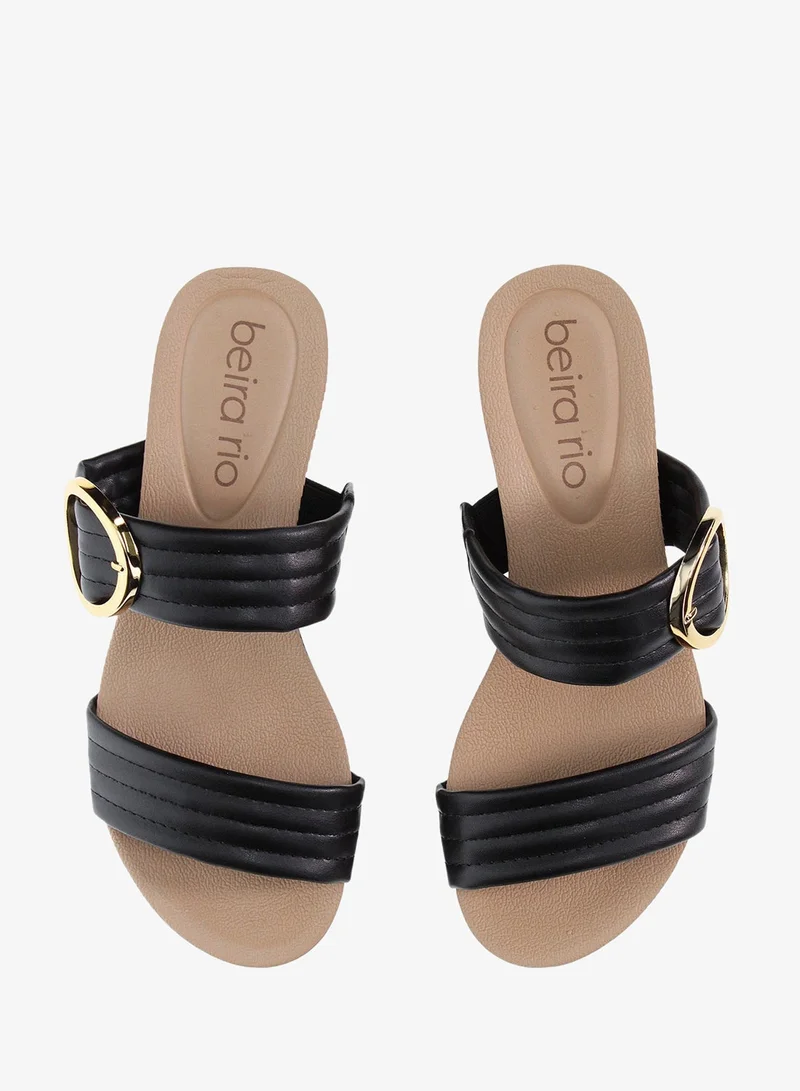 Beira Rio Black Wedge Sandals for Women – Stylish Wedge Heel Sandals for Girls & Daily Wear for Women | Best Price UAE