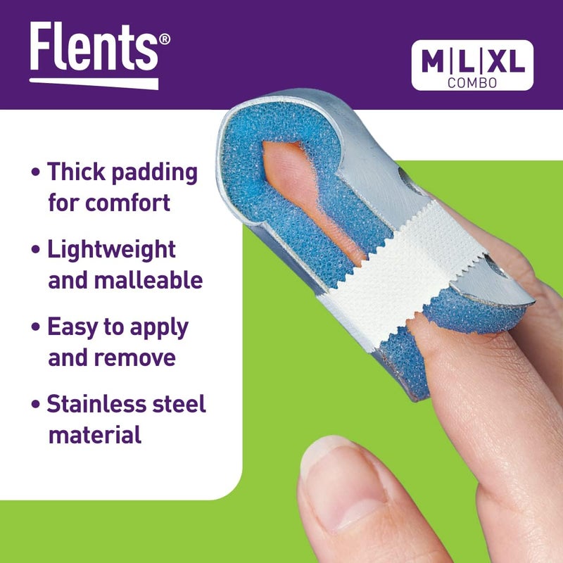 Flents Two-Sided Insty Splint for Finger Support and Protection - Large Size - Image 3