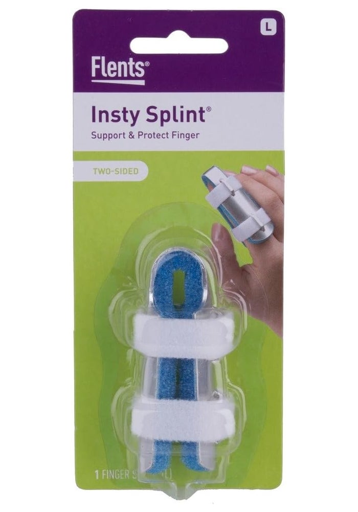 Flents Two-Sided Insty Splint for Finger Support and Protection - Large Size - Image 1