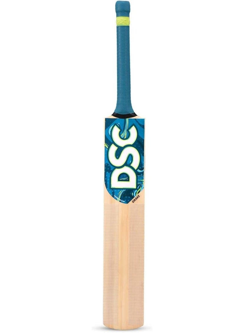 DSC Drake Cricket Bat (Size - 3) | Material: Kashmir Willow | Lightweight | Free Cover | Ready to play | For Intermediate Player - Image 1