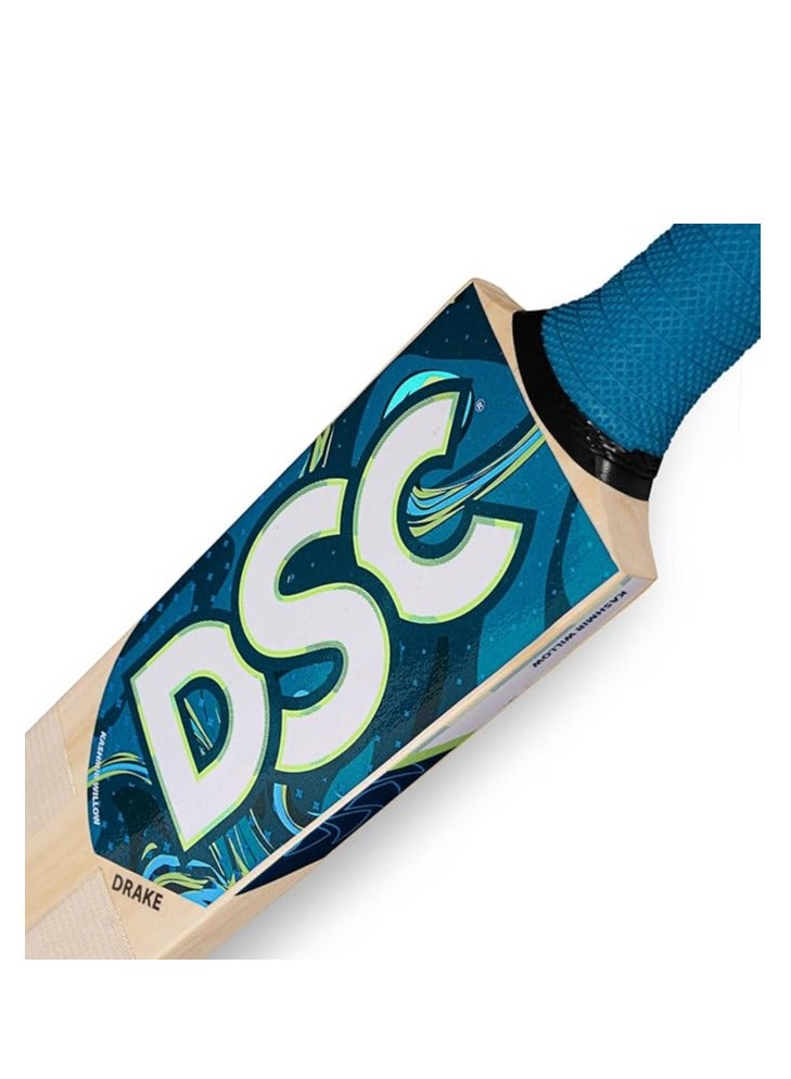 DSC Drake Cricket Bat (Size - 3) | Material: Kashmir Willow | Lightweight | Free Cover | Ready to play | For Intermediate Player - Image 4