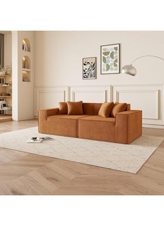 Poppins Home Versatile Modular L-Shaped 3-Seater Fabric Sofa with Ottoman, Assembly Free Design  - Image 3