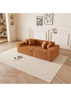 Poppins Home Versatile Modular L-Shaped 3-Seater Fabric Sofa with Ottoman, Assembly Free Design  - Image 4