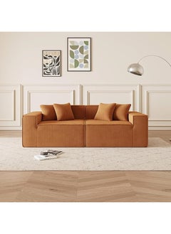 Poppins Home Versatile Modular L-Shaped 3-Seater Fabric Sofa with Ottoman, Assembly Free Design  - Image 1