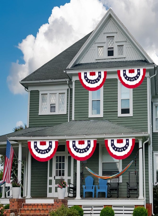 Heartome 2 x 4 FT 4th of July Decorations, 4PCS 4th of July Pleated Flag - Image 4