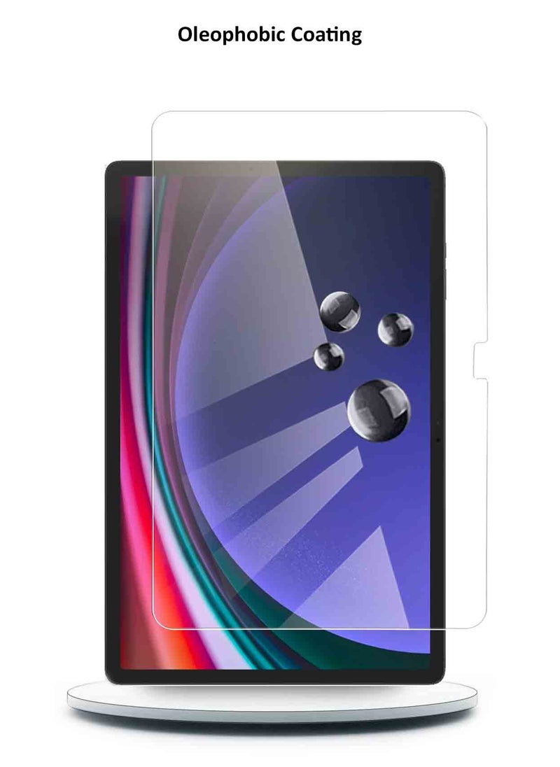 دبليو تيك سامسونج جالاكسي تاب S9 Plus / S9+ 5G 12.4 بوصة 2023 - واقي شاشة زجاجي 9H الترا اتش دي (TSG9CN) - شفاف  - Image 3