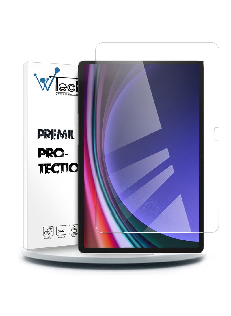 دبليو تيك سامسونج جالاكسي تاب S9 Plus / S9+ 5G 12.4 بوصة 2023 - واقي شاشة زجاجي 9H الترا اتش دي (TSG9CN) - شفاف  - Image 1