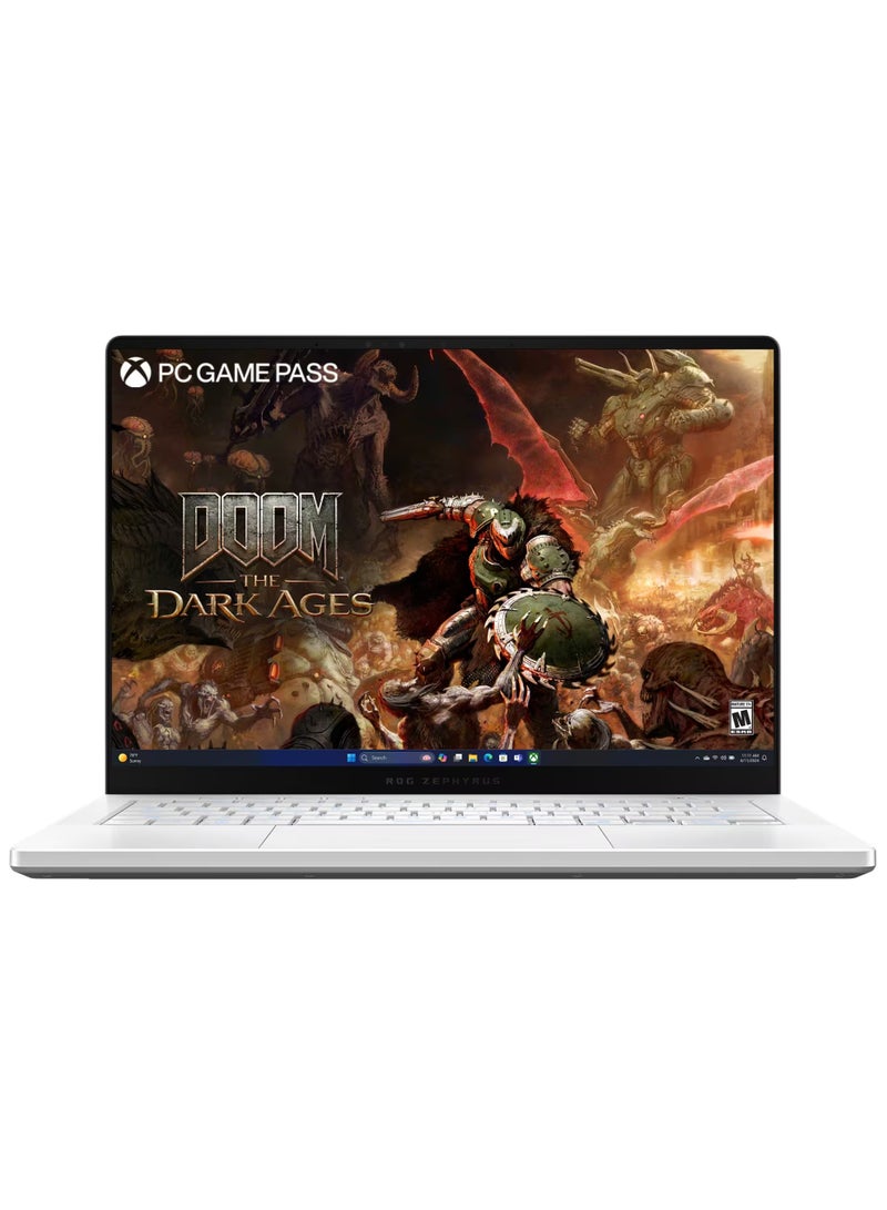 ASUS (Upgraded Version) ROG Zephyrus G14 (2025) GA403UM Gaming Laptop, 14” 3K OLED 120Hz, AMD Ryzen 9 270, NVIDIA GeForce RTX 5060 8GB, 16GB LPDDR5X RAM, 2TB PCIe SSD, Windows 11 Home English Platinum White English Platinum White - Image 2