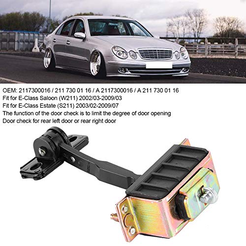 KIMISS Door Stop Check, Car Door Stop Check Strap Rear Left/Right 2117300116 Fit for MERCEDES BENZ E‑Class W211/S211 - Image 2