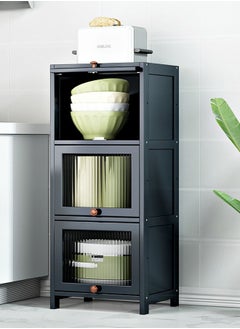 NKX 3 Tier Multifunctional Kitchen & Bathroom Ultra-Narrow Bathroom Gap Storage Cabinet Rack  - Image 1