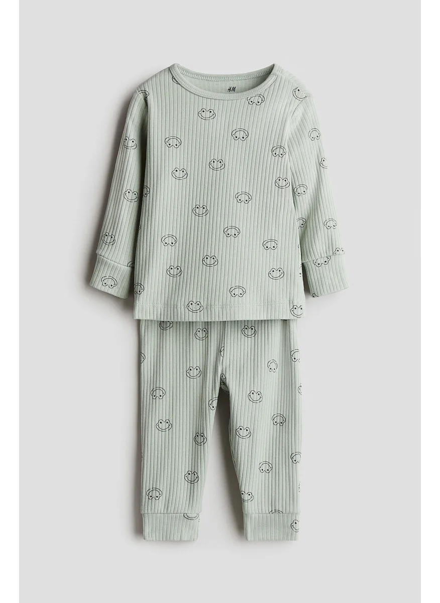 اتش اند ام Ribbed Cotton Set