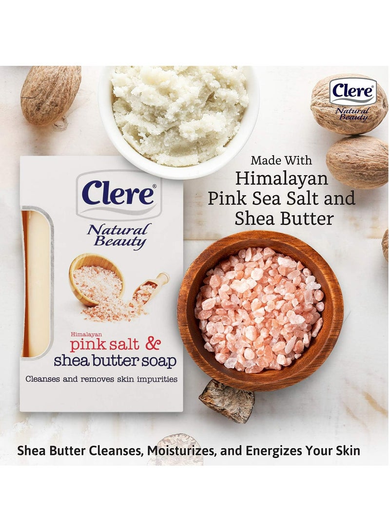 CLERE Natural Beauty Himalayan Pink Salt And Shea Butter Soap 150g - Image 3