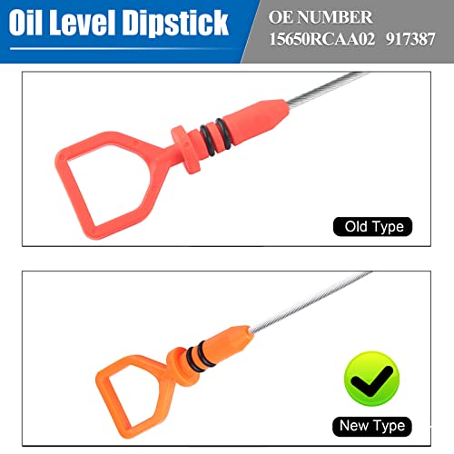 E-Vniko Engine Oil Dipstick Level Dip Stick Compatible with Honda Accord Odyssey Acura RDX MDX RL TL Replace Dipstick 15650RCAA02 - Image 2