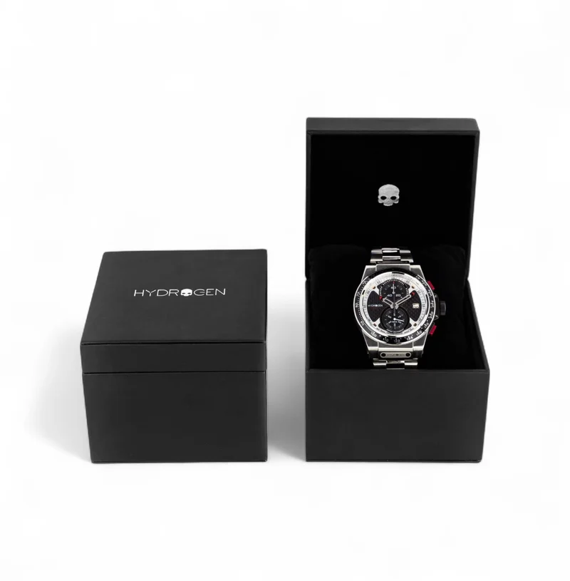 Hydrogen Watch Silver Otto Chrono Silver Link Watch for Men | Best Price UAE