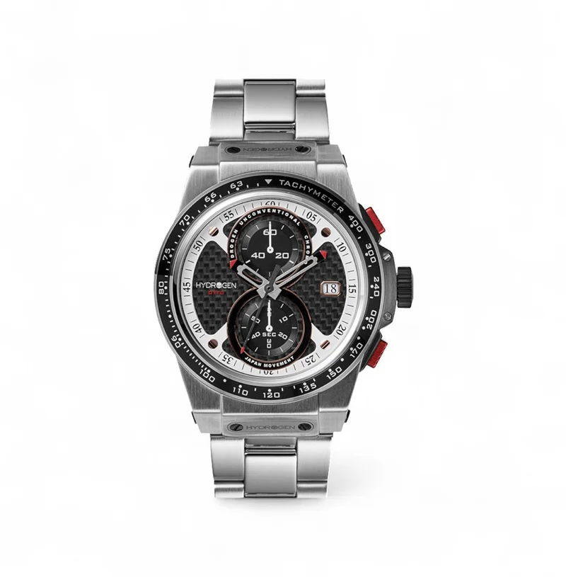 Hydrogen Watch Hydrogren Otto Chrono Silver Link Watch