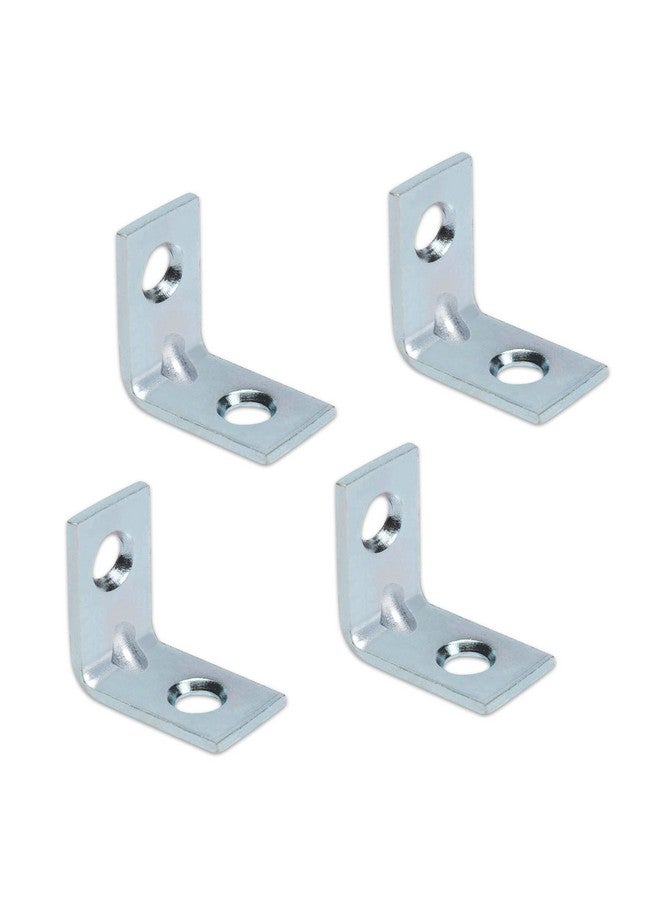Impex IMPEX Angle Bracket for Reinforcing Chairs/Tables - Shelf bracket 25mmx25mm Zinc Plated L Shape Bracket for Solid Shelf Support Joint Right Corner Brace (1 x 1 Inch, Pack of 24 Pieces) - Image 2