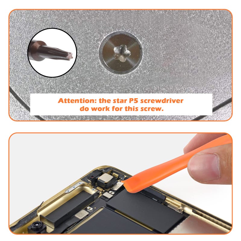JOREST Single Precision Screwdriver, P5 Star, Y00/T5/T6/T8/T9/T15 Torx Security with a Spudger, Tool for Switch, PS3/4/5, Laptop, Xbox, Mac, etc, to Repair, Clean, Replace Parts - Image 3