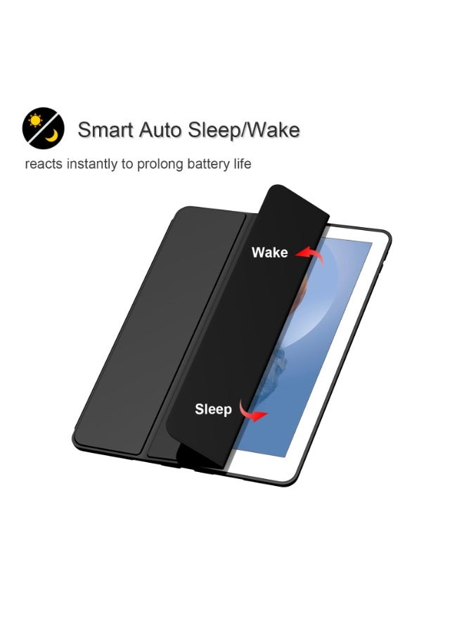 for HUAWEI MatePad Pro 12.2 (2024)Case Cover,（Not for 2025） Auto Wake/Sleep, Comfortable Skin Touch, Slim Trifold Stand Protective Cover with Soft TPU Back, Black - Image 5