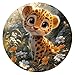 AEEKDOOK 50 Piece Puzzles for Kids Cute Leopard Wooden Puzzles for Kids Ages 46 Kids Puzzle with Unique Animal Shapes Easter Puzzles Gift for Boys and Girls 114 114in - Image 2