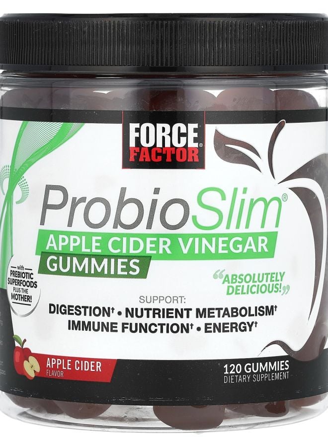Force Factor ProbioSlim Apple Cider Vinegar Gummies 120 Gummies