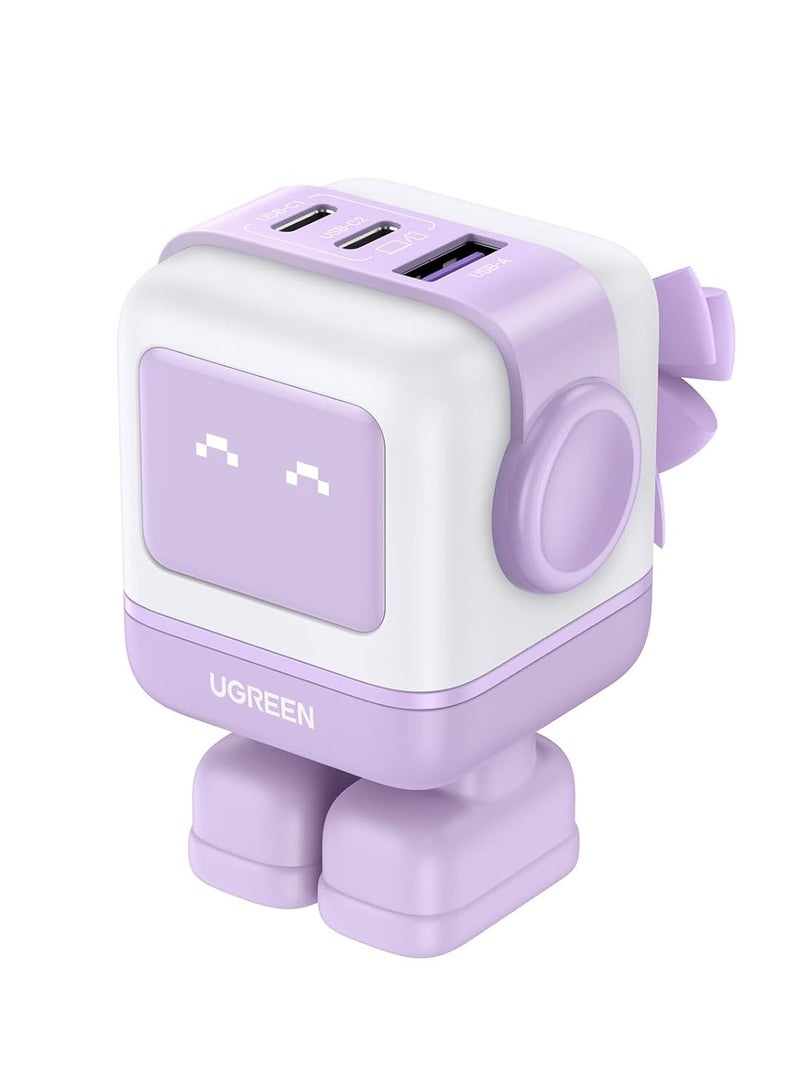 UGREEN Nexode RG 65W 3-Port GaN Fast Charger EU Purple - Image 1