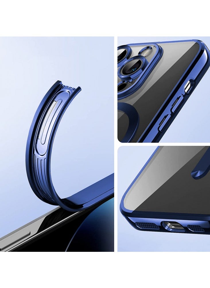 Generic Magnetic Clear for iPhone 15 Pro Max Case with MagSafe Integrated Camera Protection Glass Silicone Cover Slim Thin Non Yellowing Anti Fingerprint Scratch Wireless Charging  - Image 4