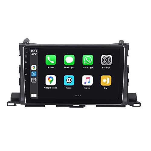 SYGAV Android 13 Car Stereo 8GB+256GB for 2014-2019 Toyota Highlander Radio/Built in Wireless CarPlay/Android Auto/SIM Card Slot - Image 1
